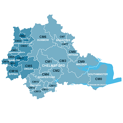 Chelmsford Map (House Sale Data)